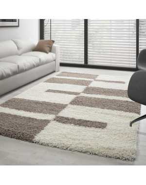 Gala Shaggy Tapijt, Langpolig, Beige-Crème
