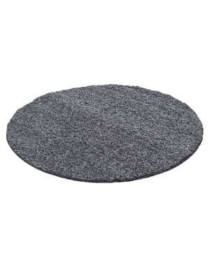 Hoogpolig vloerkleed, effen kleur, poolhoogte 5 cm, grijs