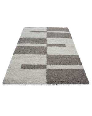 Tapis Gala Shaggy designe pile longue Beige-Creme