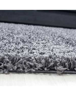 Hoogpolig vloerkleed, effen kleur, poolhoogte 5 cm, grijs