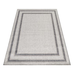 Tapis d’extérieur, couleur crème, matière sisal, pour terrasse, résistant aux UV, design moderne