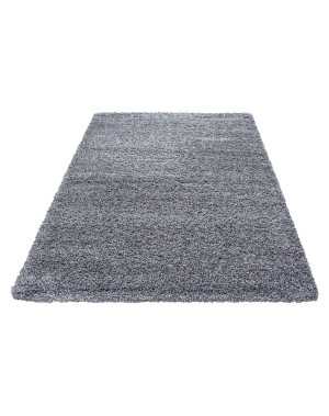 Tapis Shaggy pile longue couleur unique Hauteur de pile 5cm GRIS