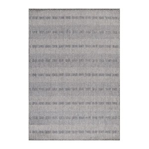 Tapis d’extérieur, motif hologramme, couleur gris, matière sisal, pour terrasse, résistant aux UV