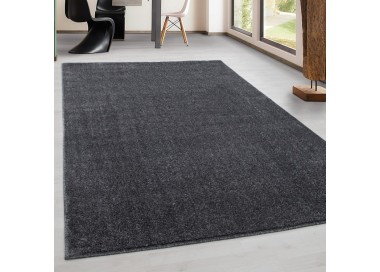 Tapis d’intérieur, couleur gris, pour salon, design moderne, tissage plat, style bohème, lavable