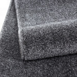 Tapis d’intérieur, couleur gris, pour salon, design moderne, tissage plat, style bohème, lavable