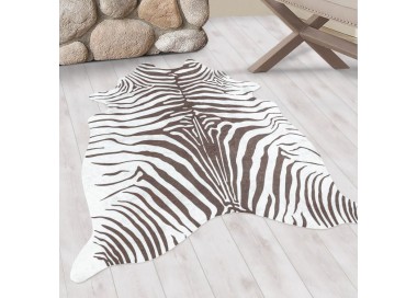 Binnenkleed, bruin van kleur, voor de woonkamer, modern design, antislip, comfortabel, wasbaar.