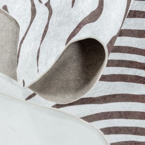 Tapis d’intérieur, couleur marron, pour salon, design moderne, antidérapant, confortable, lavable