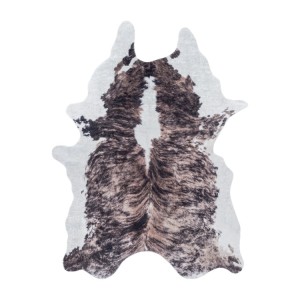 Binnenkleed, bruin van kleur, gemaakt van suède, voor de woonkamer, geschikt voor dagelijks gebruik, antislip