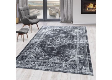 Binnenkleed, vintage stijl, grijs van kleur, duurzaam en slijtvast, comfortabel, wasbaar.