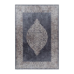 Binnenkleed, vintage stijl, zwart, duurzaam en slijtvast, comfortabel, platgeweven.