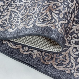 Binnenkleed, vintage stijl, zwart, duurzaam en slijtvast, comfortabel, platgeweven.