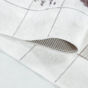 Binnenkleed, patchworkstijl, beige kleur, comfortabel, voor dagelijks gebruik, antislip