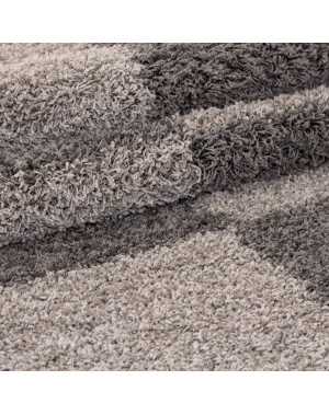 Gala Shaggy vloerkleed, hoogpolig design, taupe-beige