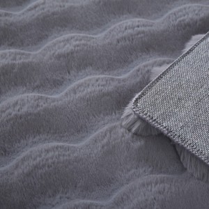 Tapis d’intérieur, couleur gris, matière coton, pour salon, style bohème, look naturel, lavable