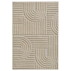 Tapis d’intérieur, couleur beige, matière jute, pour salon, style scandinave, confortable, lavable