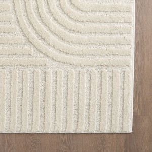 Binnenkleed, crèmekleurig, van jute, voor de woonkamer, duurzaam en slijtvast, antislip.