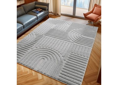Tapis d’intérieur, couleur argent, matière jute, pour salon, antidérapant, tissage plat, lavable