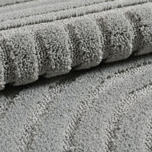 Binnenkleed, zilverkleurig, van jute, antislip, plat geweven, wasbaar.