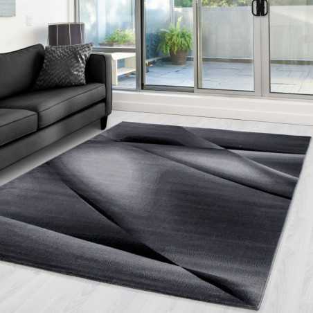 Tapis moderne designe Miami 6590 Noir