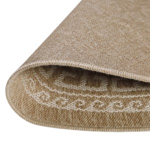 Tapis extérieur, style vintage, couleur beige, matière polypropylène, pour cuisine, balcon