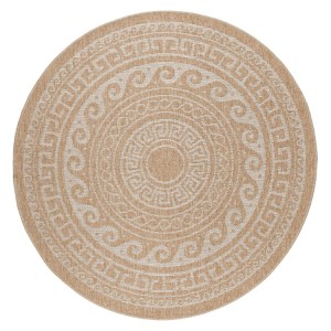 Tapis extérieur, style vintage, couleur beige, matière polypropylène, pour cuisine, balcon