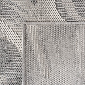 Grijs buitenkleed voor woonkamer en keuken, UV-bestendig, antislip, modern design