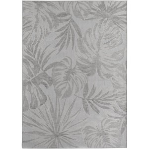 Tapis extérieur, couleur gris, pour salon, cuisine, résistant aux UV, antidérapant, design moderne