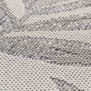 Grijs buitenkleed voor woonkamer en keuken, UV-bestendig, antislip, modern design