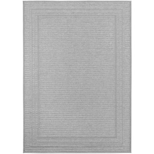 Grijs buitenkleed voor woonkamer en keuken, UV-bestendig, antislip, modern design