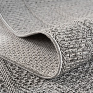 Grijs buitenkleed voor woonkamer en keuken, UV-bestendig, antislip, modern design