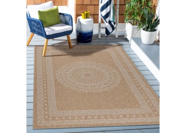 Binnen- en buitenkleed, beige, vintage stijl, polypropyleen, voor de keuken