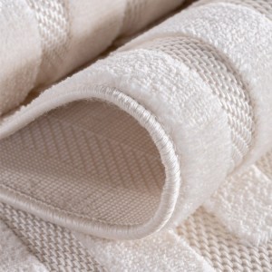 Binnenkleed, 3D-stijl, crèmekleur, vezelachtig garen, voor de woonkamer, modern design