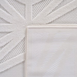 Tapis intérieur, style 3d, couleur crème, matière fil fibrillé, pour salon, résistant et durable