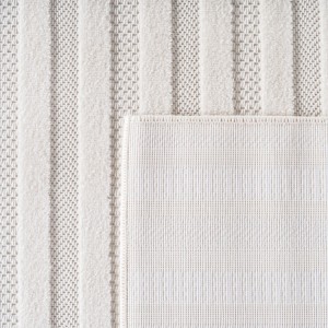 Tapis intérieur, style 3d, couleur crème, matière fil fibrillé, pour salon, design moderne