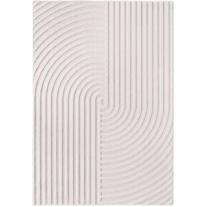 Tapis intérieur, style 3d, couleur crème, matière fil fibrillé, pour salon, design moderne