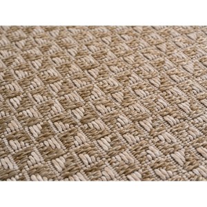 Tapis extérieur, couleur beige, pour salon, cuisine, résistant aux UV, tissage plat, design moderne