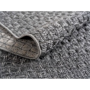 Tapis d’extérieur, couleur gris, pour salon, cuisine, résistant aux UV, lavable, antidérapant