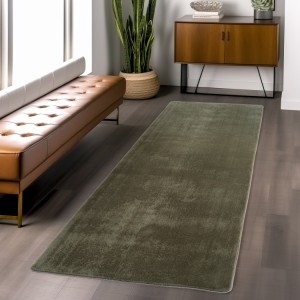 Tapis d’intérieur, couleur vert, pour salon, chambre, confortable, antidérapant, usage quotidien