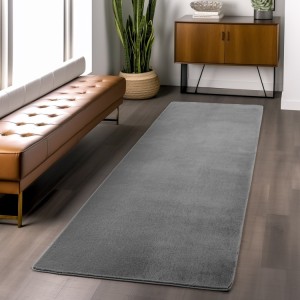 Tapis d’intérieur, couleur gris, pour salon, chambre, style scandinave, look naturel, lavable