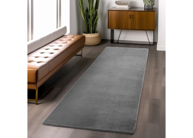 Tapis d’intérieur, couleur gris, pour salon, chambre, style scandinave, look naturel, lavable