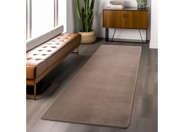 Binnenkleed, bruin van kleur, voor woonkamer en slaapkamer, bohemian stijl, antislip, modern design