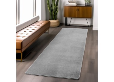 Binnenkleed, zilverkleurig, voor woonkamer en slaapkamer, duurzaam en slijtvast, comfortabel en wasbaar.