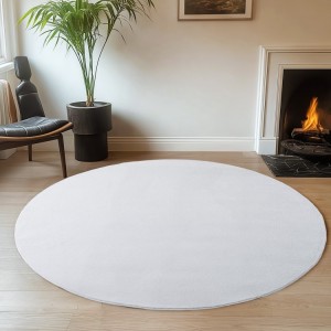 Binnenkleed, wit, voor woonkamer, slaapkamer, Scandinavische stijl, modern design, wasbaar.