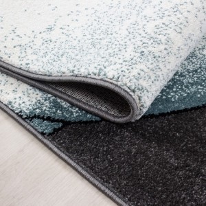 Kinderkleed met olifantenpatroon, blauw, gemaakt van jute, voor de slaapkamer, plat geweven, wasbaar.