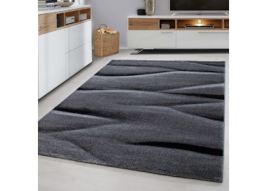 Binnenkleed, zwart, van jute, voor de woonkamer, duurzaam en slijtvast, bohemian stijl