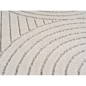 Tapis d’extérieur, couleur crème, pour salon, chambre, résistant aux UV, antidérapant, look naturel