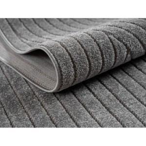 Tapis d’extérieur, couleur gris, pour salon, chambre, résistant aux UV, antidérapant, tissage plat