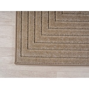 Tapis d’extérieur, couleur beige, pour salon, chambre, résistant aux UV, tissage plat, look naturel