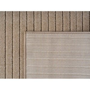 Tapis d’extérieur, couleur beige, pour salon, chambre, résistant aux UV, tissage plat, look naturel