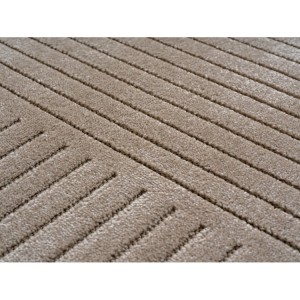 Tapis d’extérieur, couleur beige, pour salon, chambre, résistant aux UV, tissage plat, look naturel